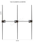 UltraBeam Yagi 3 el. 6-20 m.